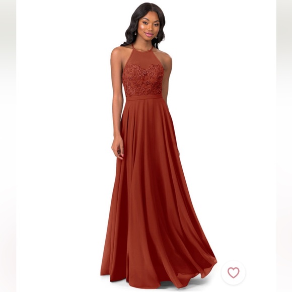 Azazie Dresses & Skirts - Azazie Kinsey Bridesmaids dress in Rust
